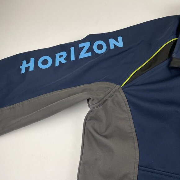 Alaska By Luly Yang Soft Shell Jacket Men’s L Oeko-Tex Horizon Full Zip Blue - Picture 9 of 12